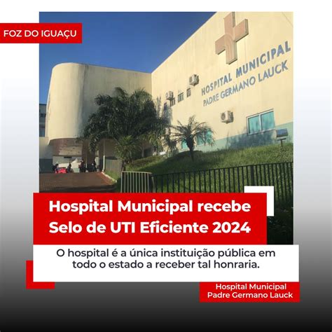 Hospital Municipal recebe Selo de UTI Eficiente 2024.